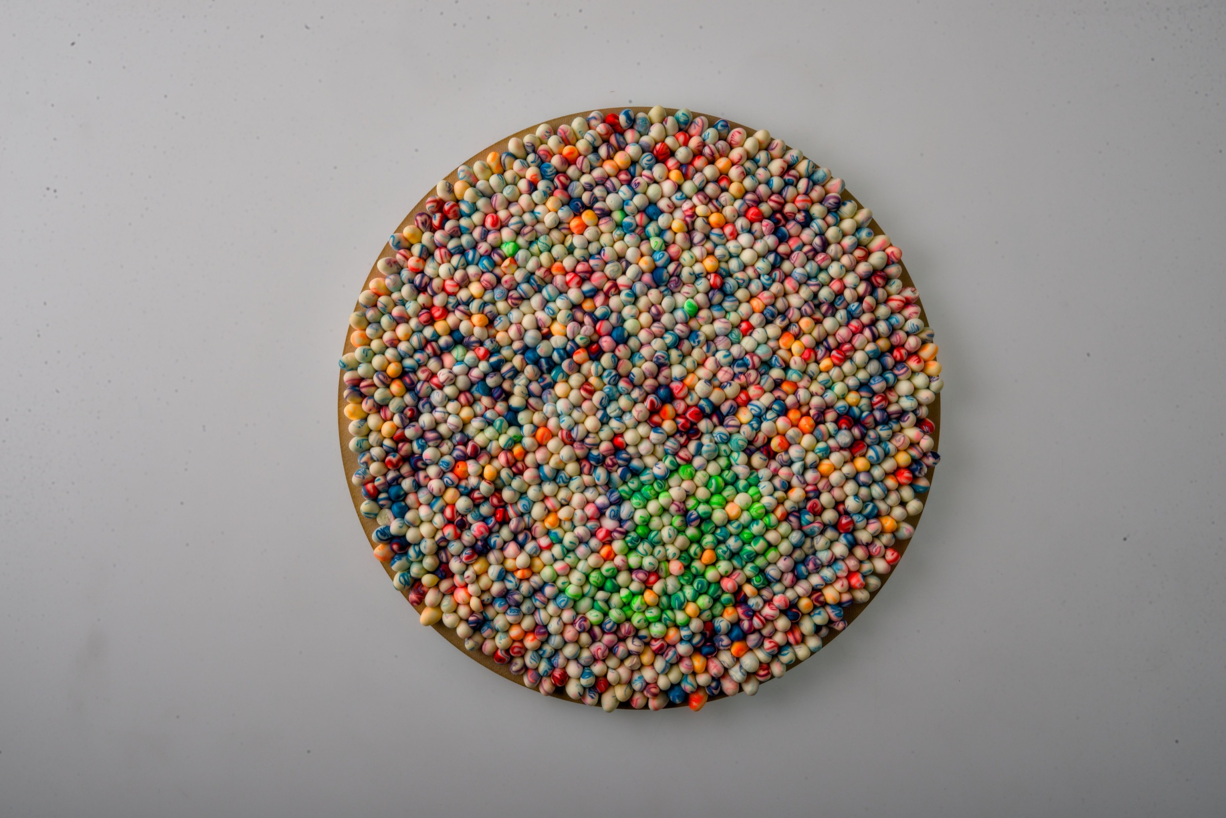 The soft surface made of foam cups